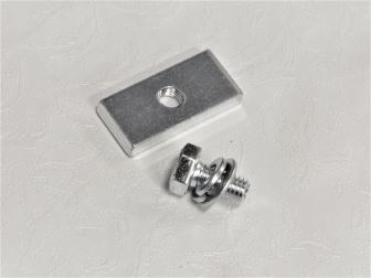 Šroub + destička pro hliníkové zábrany