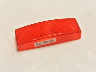 Sklo pozičního světla červené  /110*40/