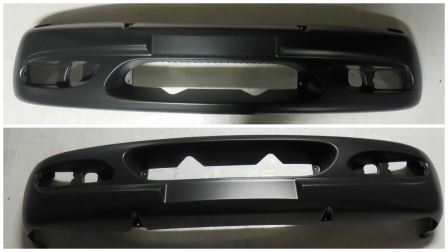 Nárazník přední D*E3- orig. lakovaný (ČERNÝ)  bez výřezu