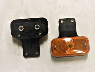 Svítilna boční obrys.AD100  s držákem -oranžová